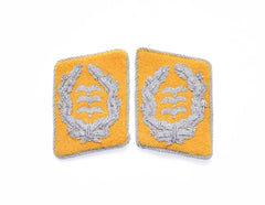WH Luftwaffe Kragenspiegel Oberst Fliegertruppe collar tabs reproduction with embroidered senior Luftwaffe officer insignia for WW2 militaria collectors, reenactment uniforms, and historical displays