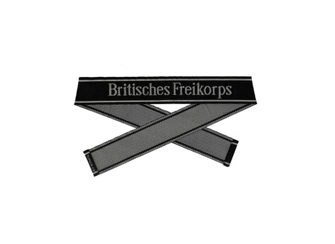 WW2 German Britisches Freikorps BEVO woven cuff title WH sleeve band reproduction militaria accessory
