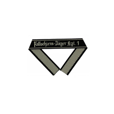 WW2 German Luftwaffe Fallschirm-Jäger Regiment 1 BEVO woven cuff title paratrooper sleeve band reproduction militaria accessory