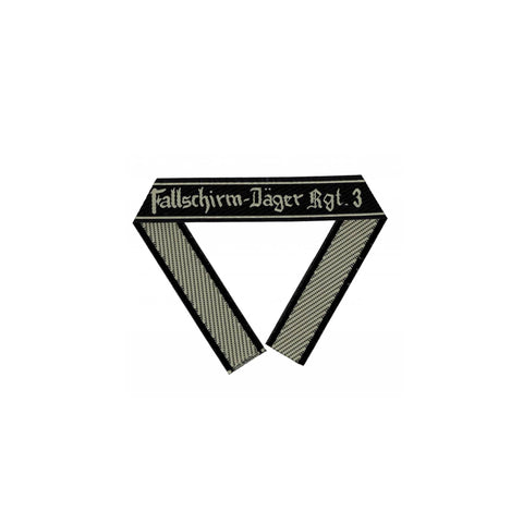 WW2 German Luftwaffe Fallschirm-Jäger Regiment 3 BEVO woven cuff title paratrooper sleeve band reproduction militaria accessory