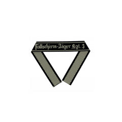 WW2 German Luftwaffe Fallschirm-Jäger Regiment 3 BEVO woven cuff title paratrooper sleeve band reproduction militaria accessory