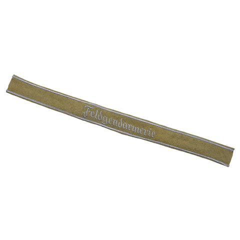 WW2 German Feldgendarmerie officer embroidered cuff title sleeve band reproduction militaria accessory