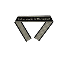 WW2 German Feldmarschall v. Mackensen BEVO woven cuff title WH sleeve band reproduction militaria accessory