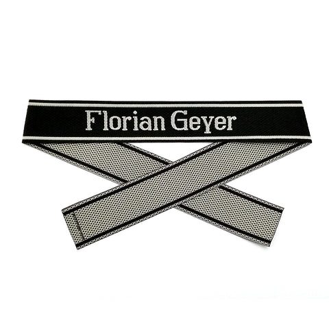 WW2 German Florian Geyer BEVO woven cuff title WH sleeve band reproduction militaria accessory