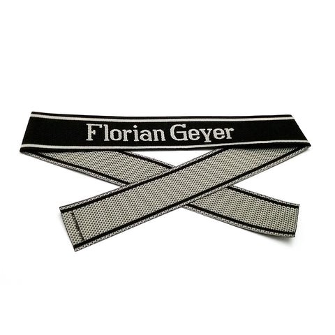 WW2 German Florian Geyer BEVO woven cuff title WH sleeve band reproduction militaria accessory