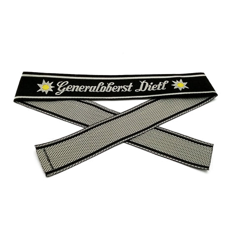 WW2 German Generaloberst Dietl BEVO woven cuff title WH sleeve band reproduction militaria accessory