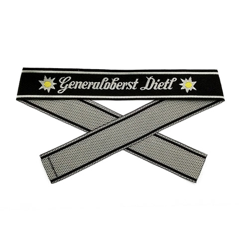 WW2 German Generaloberst Dietl BEVO woven cuff title WH sleeve band reproduction militaria accessory