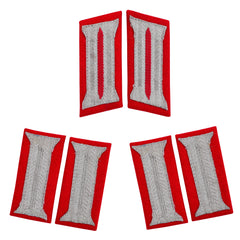 WW2 German Artillerie Kragenspiegel and sleeve insignia set reproduction for artillery parade uniform jacket, collectors, reenactment, and historical military display