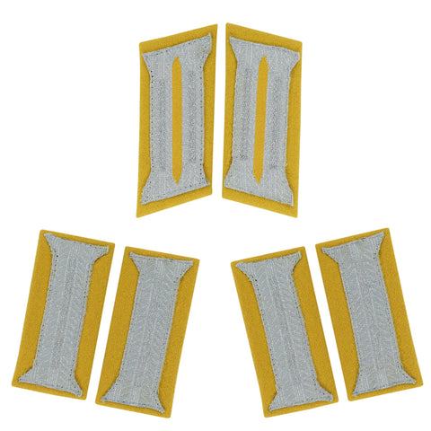 WW2 German Aufklärer Kragenspiegel and sleeve insignia set reproduction for reconnaissance parade uniform jacket, collectors, reenactment, and historical military display