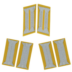 WW2 German Aufklärer Kragenspiegel and sleeve insignia set reproduction for reconnaissance parade uniform jacket, collectors, reenactment, and historical military display