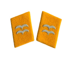 WW2 German Luftwaffe Unterfeldwebel Flieger Kragenspiegel collar tabs reproduction with embroidered NCO rank insignia for collectors, reenactment uniforms, and historical military displays