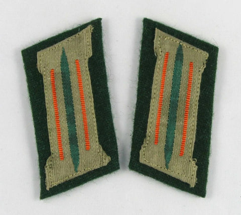 WW2 German M36 Feldbluse Mannschaft Kragenspiegel collar tabs reproduction for enlisted uniforms, collectors, reenactment, and historical military displays