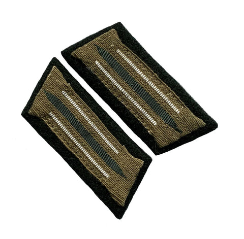 WW2 German M36 Feldbluse Mannschaft Kragenspiegel collar tabs reproduction for enlisted uniforms, collectors, reenactment, and historical military displays