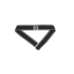 Premium elite hand embroidered number 83 Ärmelband officer version repro – high-quality handgestickt cuff title with numeral 83 for German officer uniforms, not original, for reenactment and display