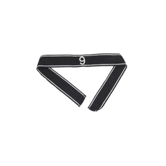 Premium elite hand embroidered number 9 Ärmelband officer version repro – high-quality handgestickt cuff title with numeral 9 for German officer uniforms, not original, for reenactment and display