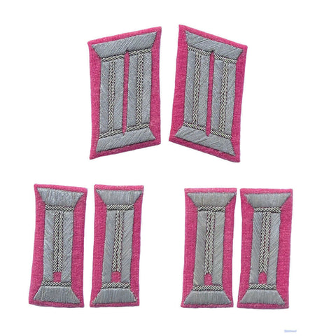 WW2 German Panzer officer Waffenrock Satz Effekten collar tabs and sleeve insignia reproduction set for collectors, reenactment uniforms, and historical military displays
