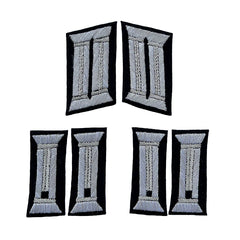 WW2 German pioneer officer Waffenrock Satz Effekten collar tabs and sleeve insignia reproduction set for collectors, reenactment uniforms, and historical military displays