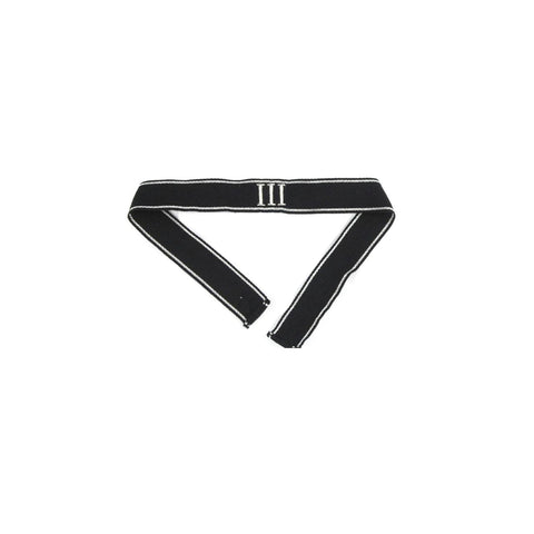 Premium elite hand embroidered Roman numeral III Ärmelband officer version repro – high-quality handgestickt cuff title with Roman numeral 3 for German officer uniforms, not original, for reenactment and display