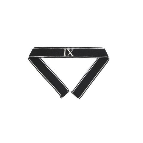 Premium elite hand embroidered Roman numeral IX Ärmelband officer version repro – high-quality handgestickt cuff title with Roman numeral 9 for German officer uniforms, not original, for reenactment and display