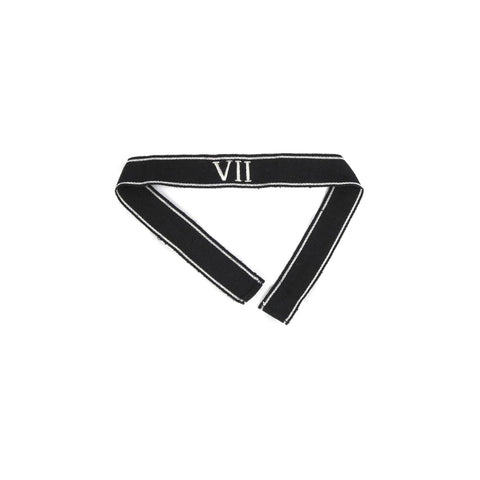 Premium elite hand embroidered Roman numeral VII Ärmelband officer version repro – high-quality handgestickt cuff title with Roman numeral 7 for German officer uniforms, not original, for reenactment and display