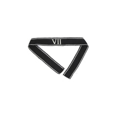 Premium elite hand embroidered Roman numeral VII Ärmelband officer version repro – high-quality handgestickt cuff title with Roman numeral 7 for German officer uniforms, not original, for reenactment and display