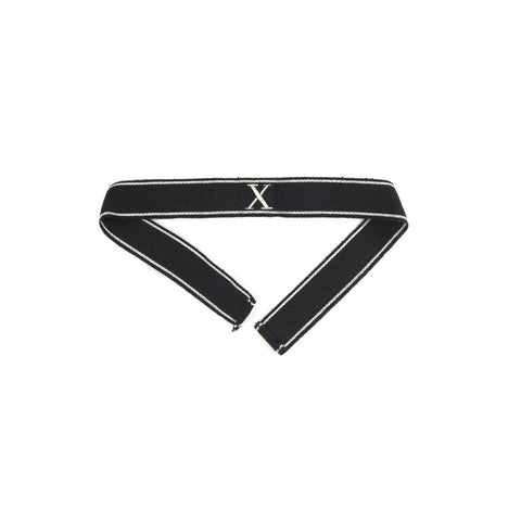 Premium elite hand embroidered Roman numeral X Ärmelband officer version repro – high-quality handgestickt cuff title with Roman numeral 10 for German officer uniforms, not original, for reenactment and display