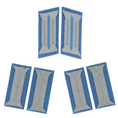 WW2 German Wehrmacht Kraftfahrparktruppen 6-piece collar tabs and sleeve patches set for parade tunic reproduction light blue