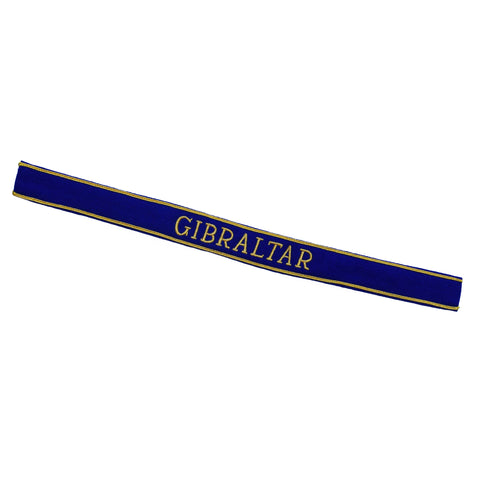 WW2 German Gibraltar officer gold embroidered cuff title sleeve band reproduction militaria accessory