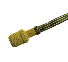 WW2 German gold officer portepee with leather strap oval tassel sword knot reproduction militaria accessory2
