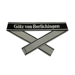WW2 German Götz von Berlichingen BEVO woven cuff title WH sleeve band reproduction militaria accessory