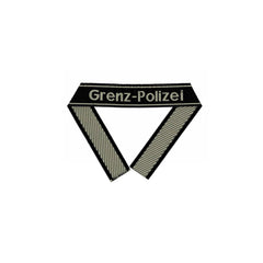WW2 German Grenz-Polizei BEVO woven cuff title WH border police sleeve band reproduction militaria accessory