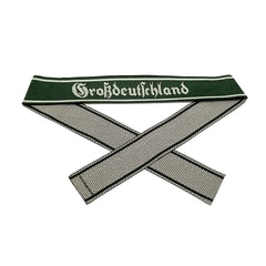 WW2 German Großdeutschland dark green BEVO woven cuff title WH sleeve band reproduction militaria accessory