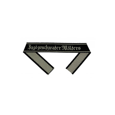 WW2 German Luftwaffe Jagdgeschwader Mölders BEVO woven cuff title sleeve band reproduction militaria accessory