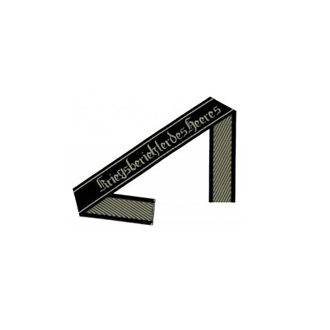 WW2 German WH Kriegsberichter des Heeres BEVO woven cuff title sleeve band reproduction militaria accessory