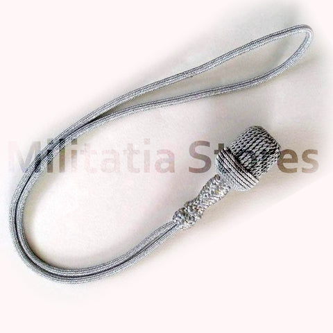 WW2 German Kriegsmarine Silver Portepee Sword Knot (55cm) KM Officer Knot Reproduction