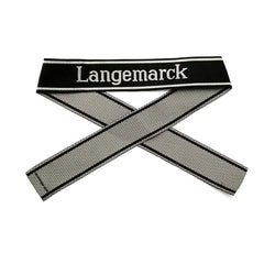 WW2 German Langemarck BEVO woven cuff title WH sleeve band reproduction militaria accessory
