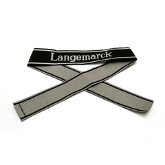 WW2 German Langemarck BEVO woven cuff title WH sleeve band reproduction militaria accessory