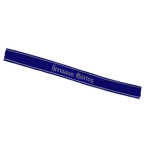 WW2 German Luftwaffe Hermann Göring embroidered Unteroffizier blue cloth sleeve band reproduction militaria accessory