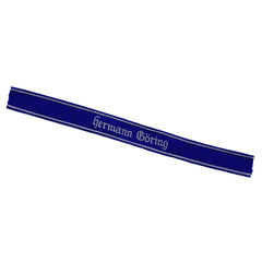 WW2 German Luftwaffe Hermann Göring embroidered Unteroffizier blue cloth sleeve band reproduction militaria accessory