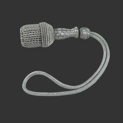 WW2 German Luftwaffe Portepee Sword Knot (29cm) Silver/Blue Officer Knot Reproduction