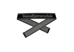 WW2 German Unteroffiziervorschule BEVO woven cuff title WH training school sleeve band reproduction militaria accessory