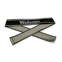 WW2 German Wallonien BEVO woven cuff title WH sleeve band reproduction militaria accessory