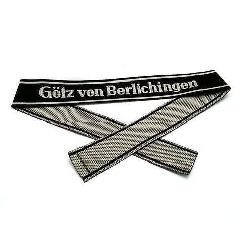 WW2 German Bevo Cuff title ''Götz von Berlichingen' woven cuff