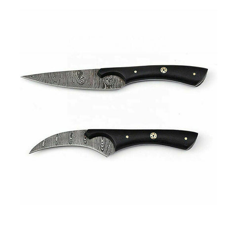 Custom Handmade Damascus BBQ / Kitchen Chef Knives set. Gift For Anniversary / Mother day Gift/ Gift For Everyone (CH-33)