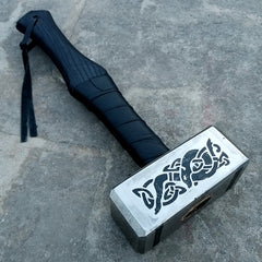 Custom Hand Forged Carbon Steel Mjolnir HAMMER Thor Odison The GOD of Thunder Hammer, The Avengers Weapon THOR Hammer of Norse Mythology (X-04)