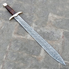 Damascus Steel viking sword / Hunting Knife  (SW-27)