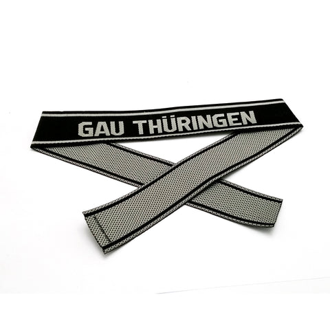 WW2 German Bevo Cuff title ''Gau Thuringen'' woven cuff
