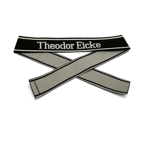 WW2 German Bevo Cuff title ''Theodor Eicke' woven cuff