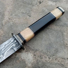 Damascus Steel Tanto viking sword / Hunting Knife  (SW-11)