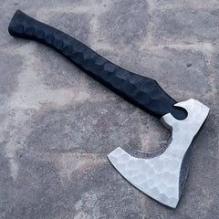 Custom Handmade Carbon Steel Viking Axes Wood Outdoor Engraved Camping Axe Gift idea (X-03)